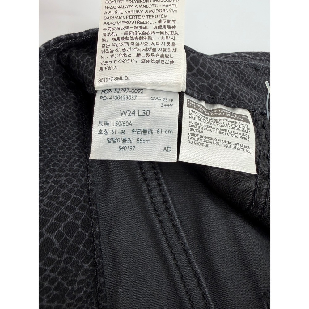 Levi's 720 High-Rise Super Skinny Jeans Womens 24 Black NWT Snakeskin Print - Picture 8 of 13